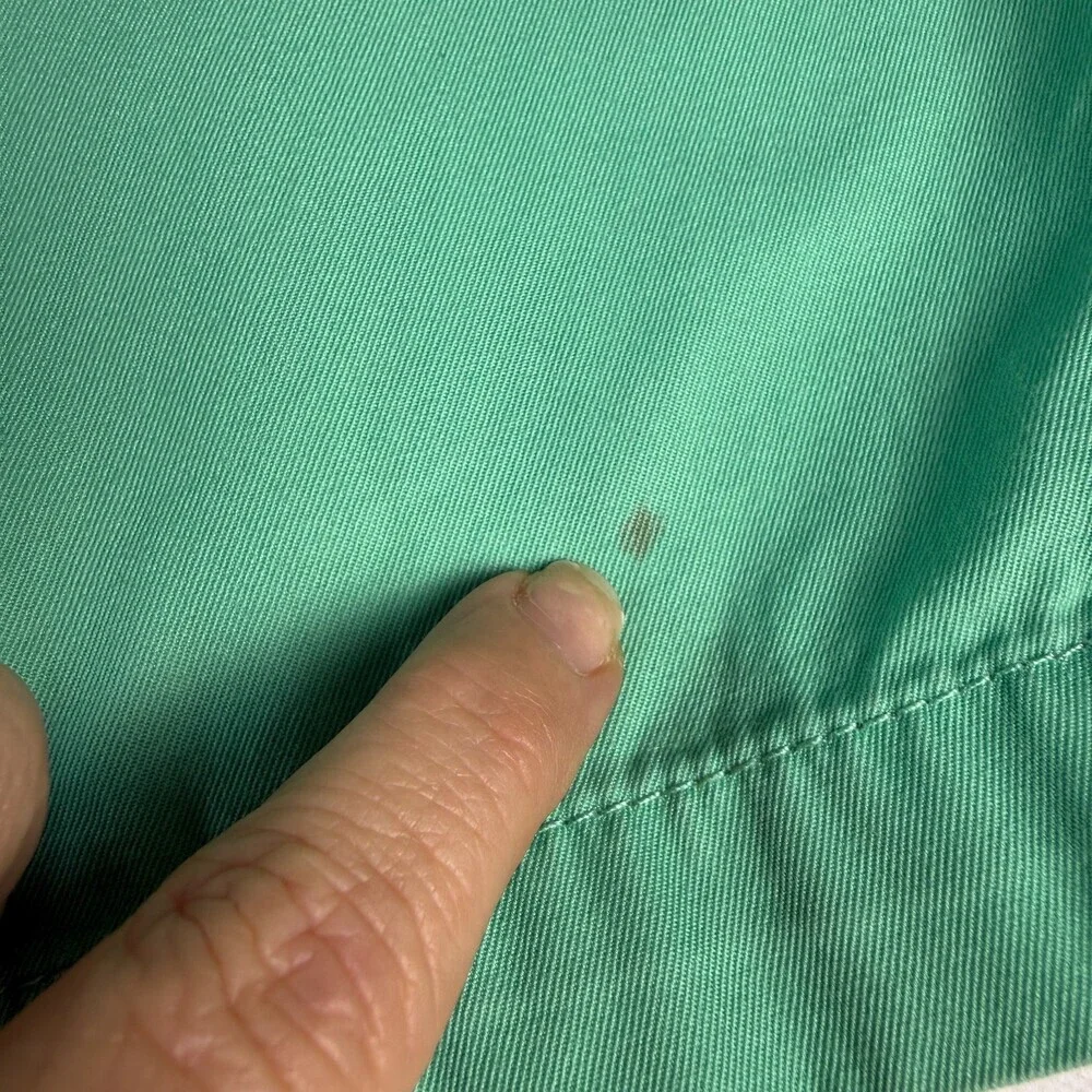 Vintage Polo Golf Ralph Lauren Fairway Shorts Size 38 Mint Green Tartan Crest
